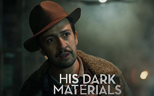 Lin Manuel-Miranda as Lee Scoresby in British fanatsy series, His Dark Materials